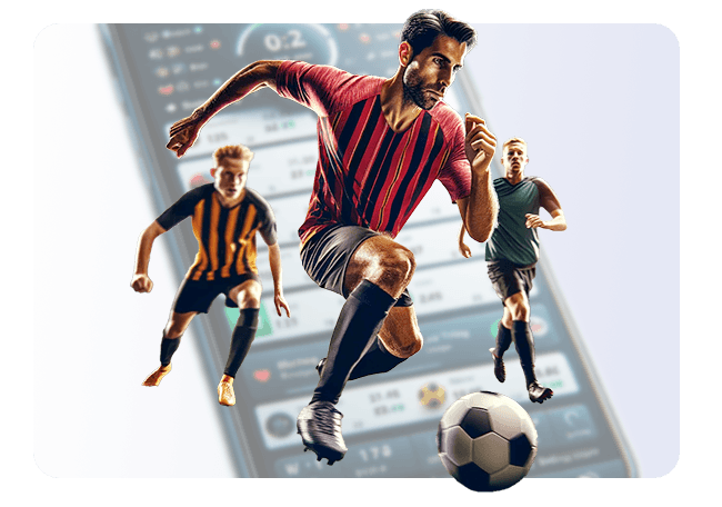 Collage representing real-time betting action for multiple sports on the WZZBET site